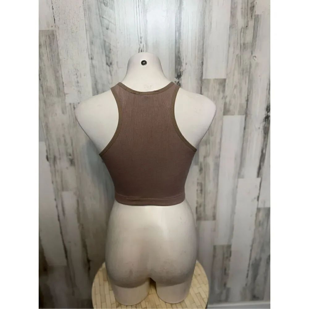 Essentials Brown crop top - Picture 3 of 6
